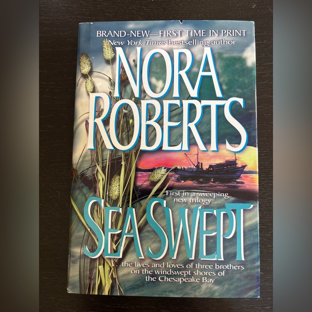 3/$20 Nora Roberts 'Sea Swept' hardcover Book